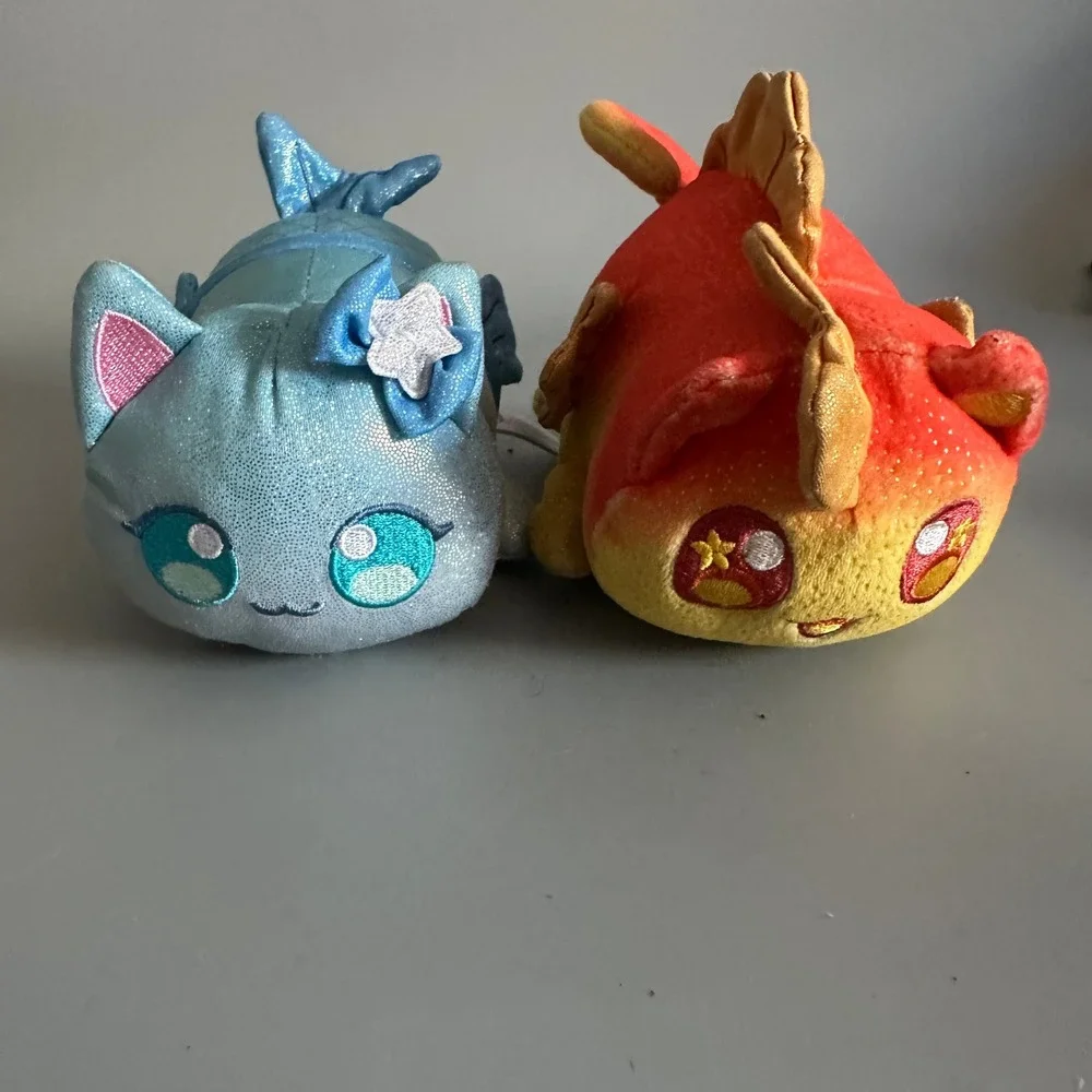 Aphmau MeeMeows Mystery Plush Mermaid Cat and Dragon Cat Celestial Set 6 Inch
